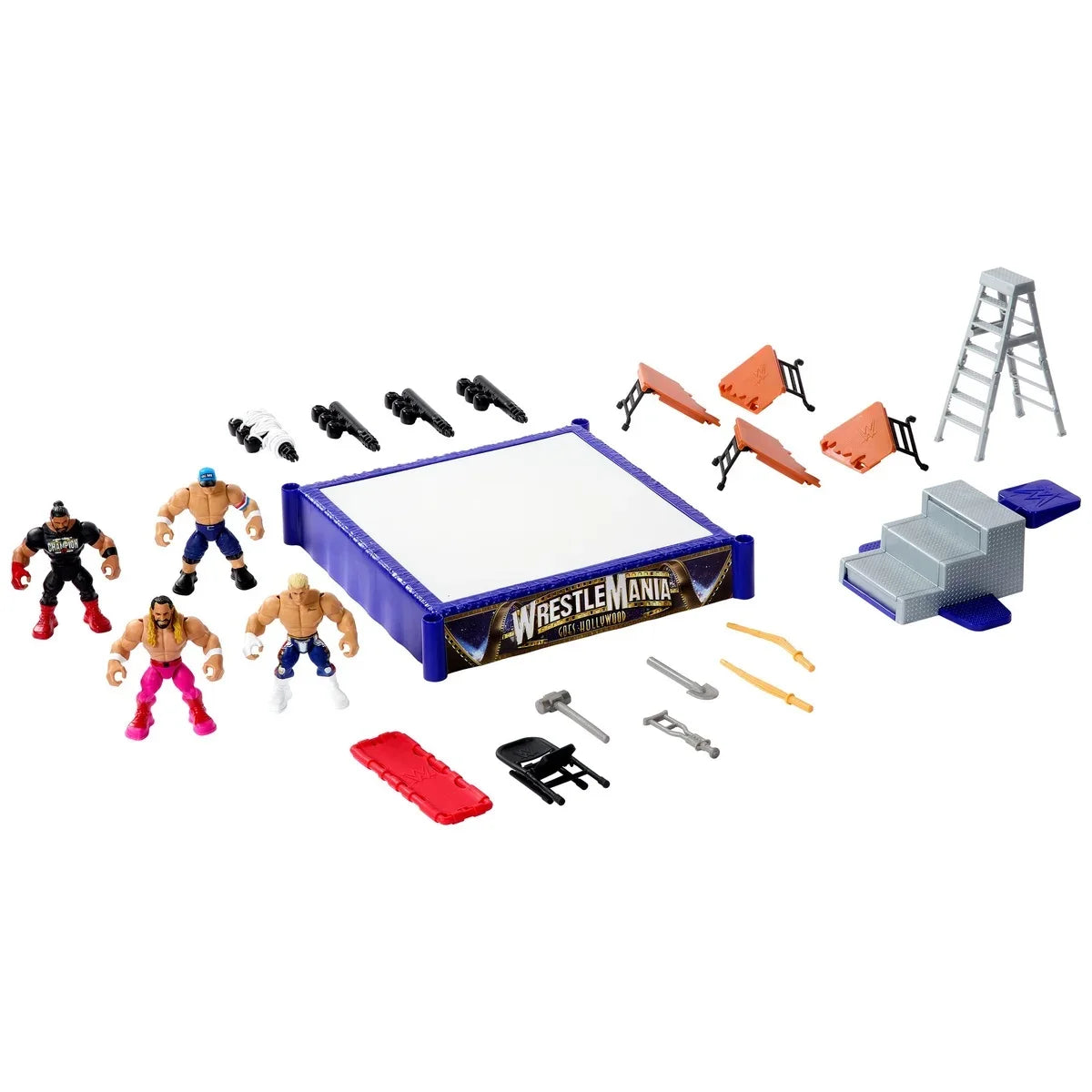 WWE Knuckle Crunchers Mini Mayhem Ring Bundle – Action-Packed Wrestling Fun!