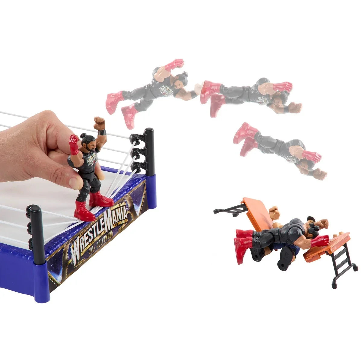 WWE Knuckle Crunchers Mini Mayhem Ring Bundle – Action-Packed Wrestling Fun!