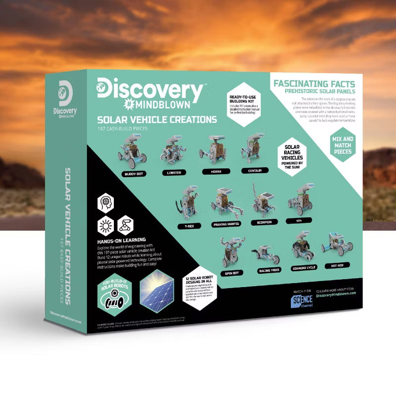 Discovery #Mindblown Solar Robot Creation STEM Science Kit 197pc
