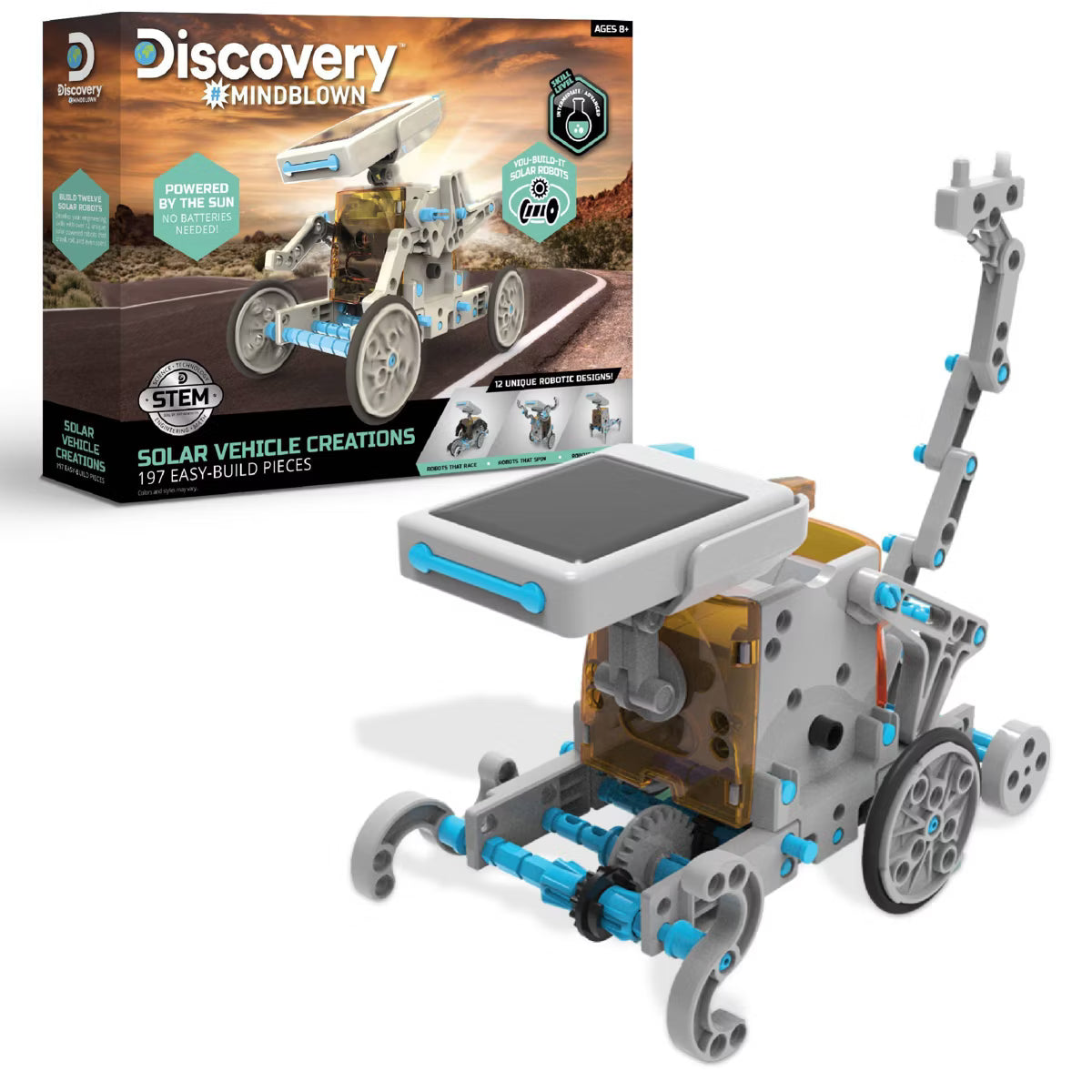 Discovery #Mindblown Solar Robot Creation STEM Science Kit 197pc