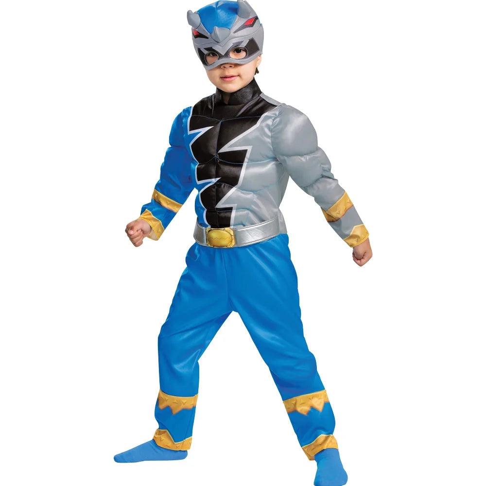 Disguise Blue Power Rangers Dino Fury Boy's Halloween Fancy-Dress Costume for Toddler, 3T-4T